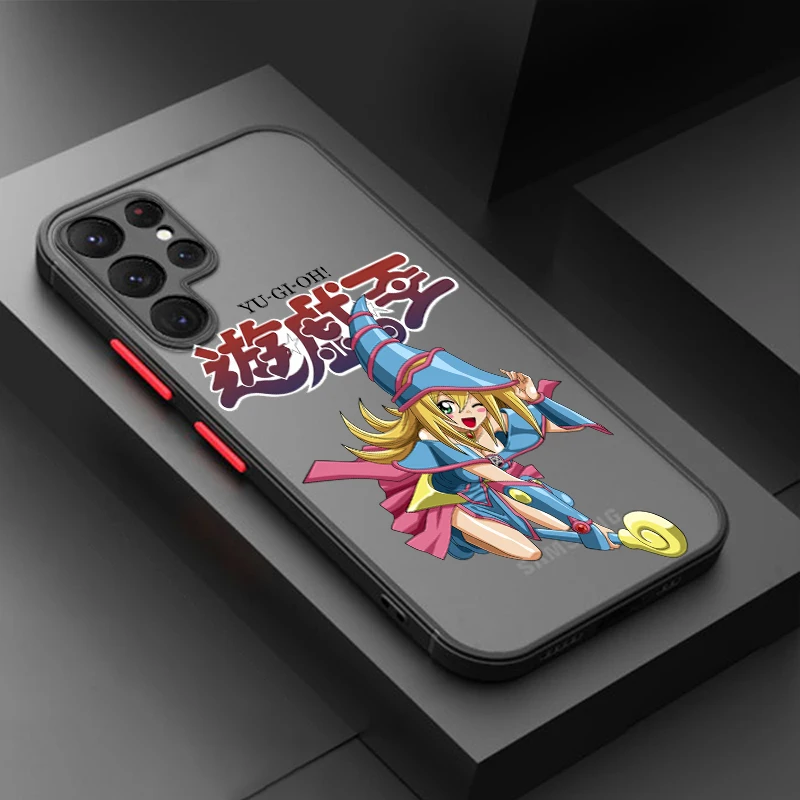 Yu Gi Oh Dark Magic Girl Samsung A72 A54 A53 A52S A34 A32 A33 A24 A23 A22S A02 Lite funda translúcida esmerilada para teléfono - imagen 3