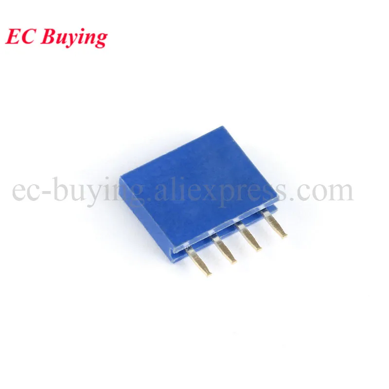 10 Uds. Conector hembra recto de una sola fila de paso de 2,54mm 1X2/3/4/5/6/8/10/16/20/40Pin PCB para Arduino - imagen 3