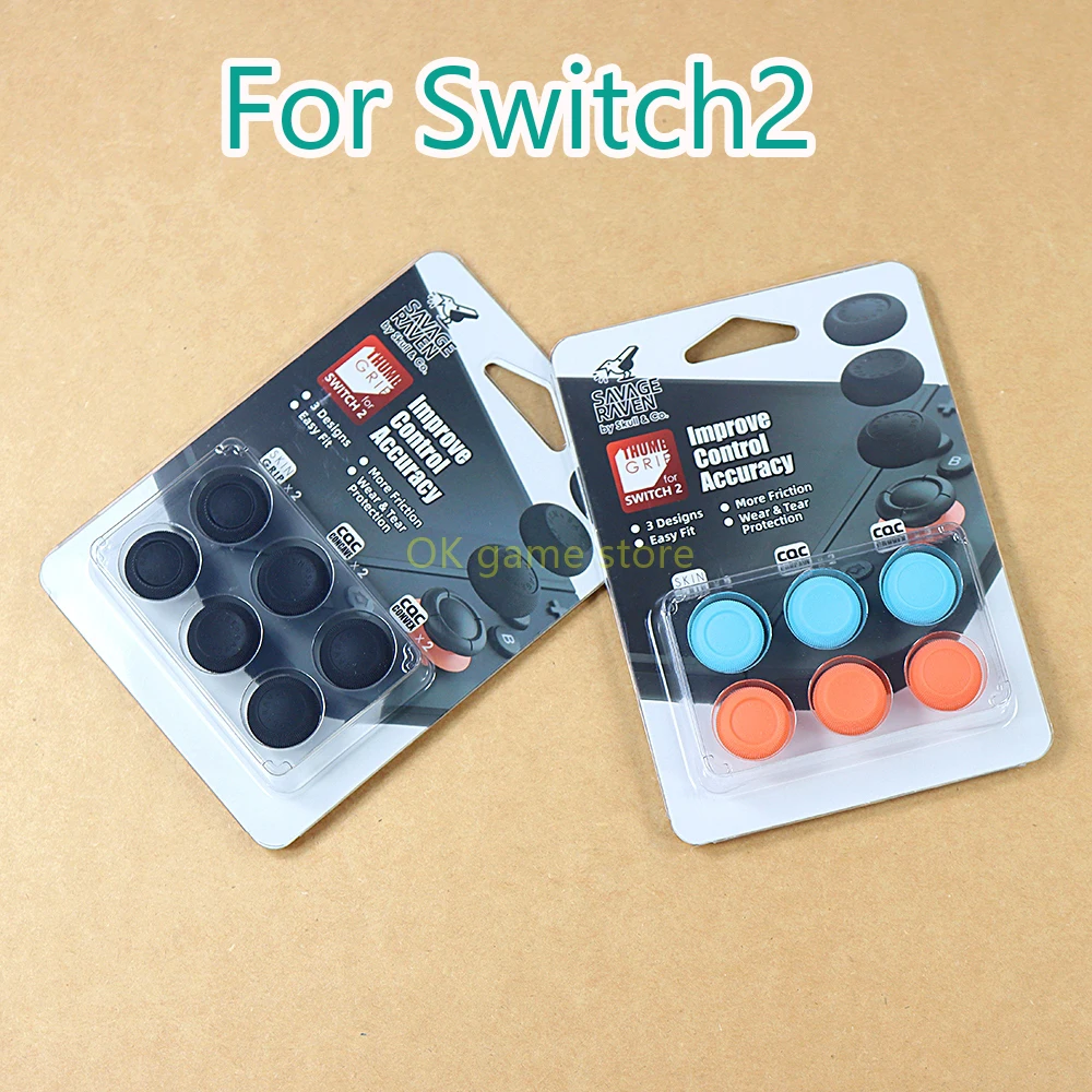 10 juegos para Switch2 6 en 1 tapa de Joystick de calavera para NS2 Switch 2 Joy-Con tapa de Joystick antideslizante pieza de reparación de consola de juegos - imagen 3