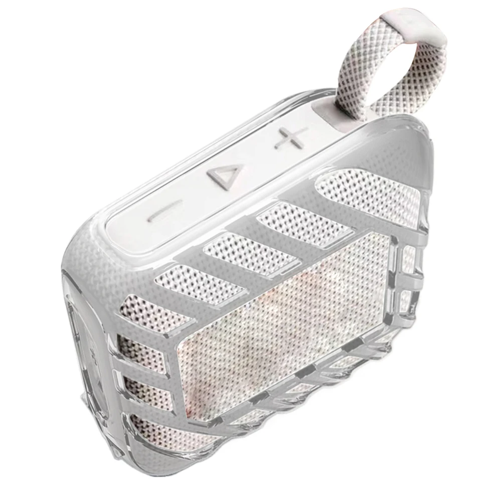 Funda de TPU, funda transparente anticaída, funda de transporte antideslizante, funda protectora para altavoz BT portátil JBL Go 4 - imagen 3