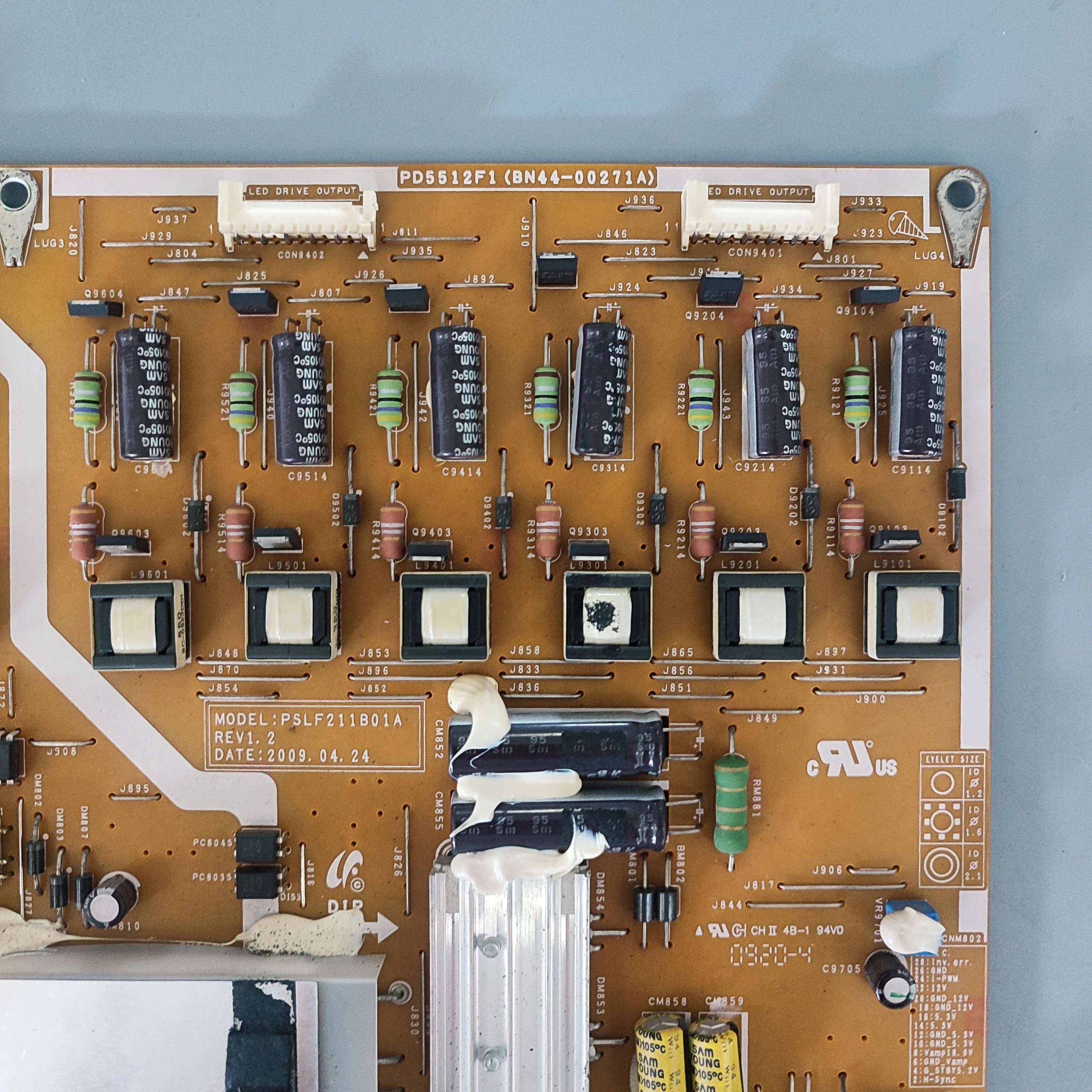 La placa de alimentación BN44-00271A PD5512F1 PSLF211B01A es para piezas de TV Samsung UN55B6000VFUZA UN55B7000WFUZA UN55B7000WMXZD UE55B7000WWXXU - imagen 5