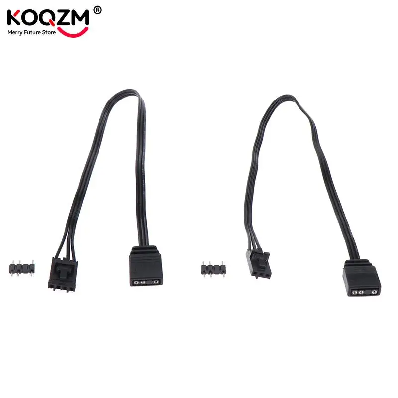 Cable adaptador para Corsair RGB a ARGB estándar, 4 pines, 3 pines, 5V, línea de controlador de barco pirata, QL, LL120, ICUE - imagen 3
