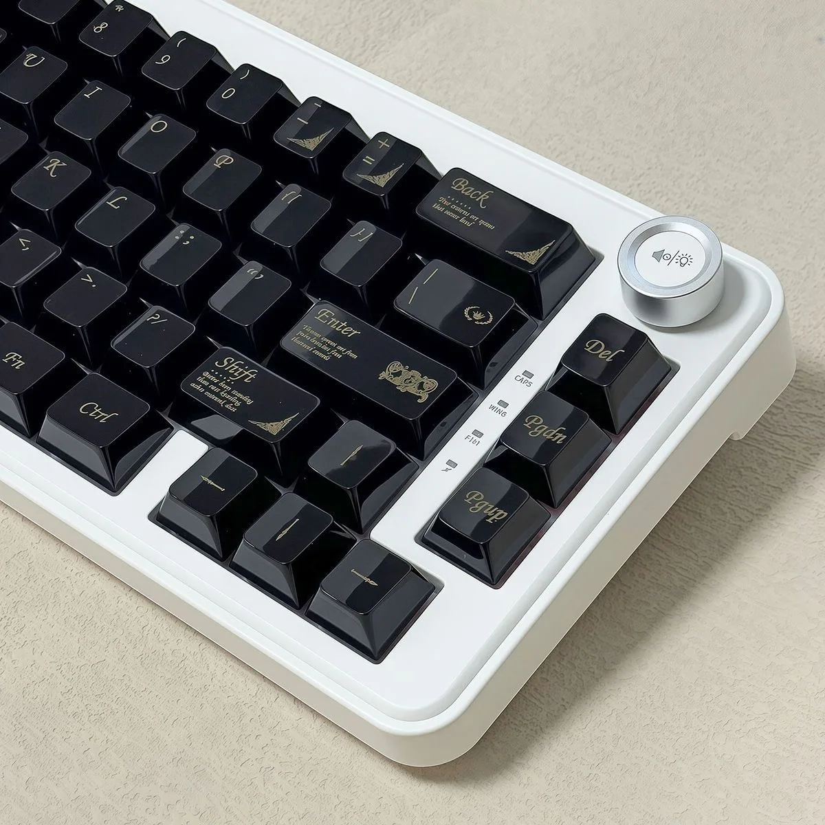 Teclas de cerámica blanca de 115 teclas, perfil Chreey PBT, teclas personalizadas originales para teclado mecánico Wootting HE60 - imagen 5