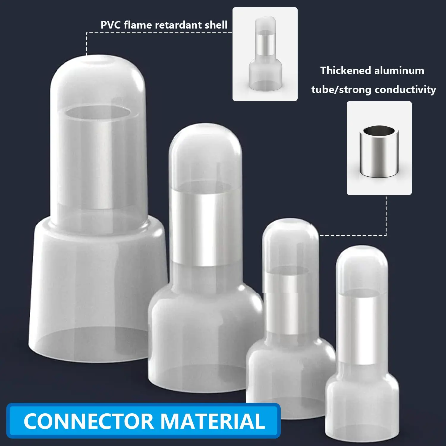 Terminal de engarzado de extremo cerrado de 580 Uds con herramienta de engarzado 22-16,16-14,12-10AWG tapas de extremo de cable conectores de cable de extremo cerrado de nailon para coche - imagen 4