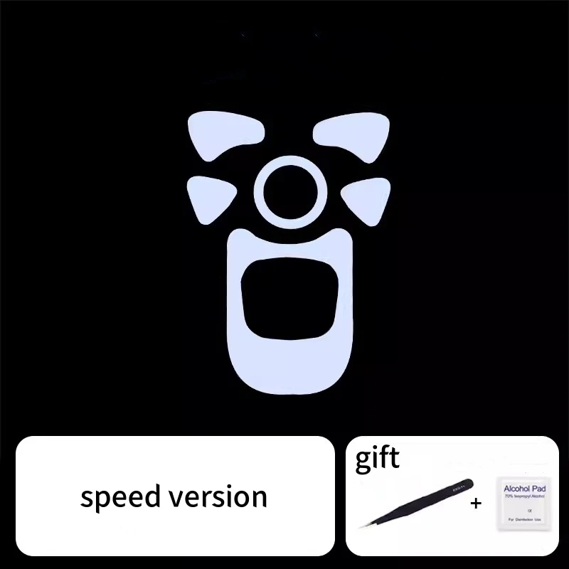 1 Juego de patines de ratón ultrafraglide para GravaStar Mercury M1 Pro Control de frenos velocidad silenciador pies versión ICE ratones deslizan pies de PTFE - imagen 5