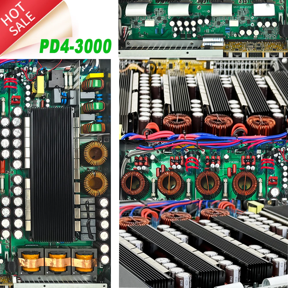 Amplificador Paulkitson Pd Series Clase D amplificador de potencia de 2/4 canales estable 2Ω funciona para altavoces Line Array subwoofers Dj 4x7800w - imagen 4