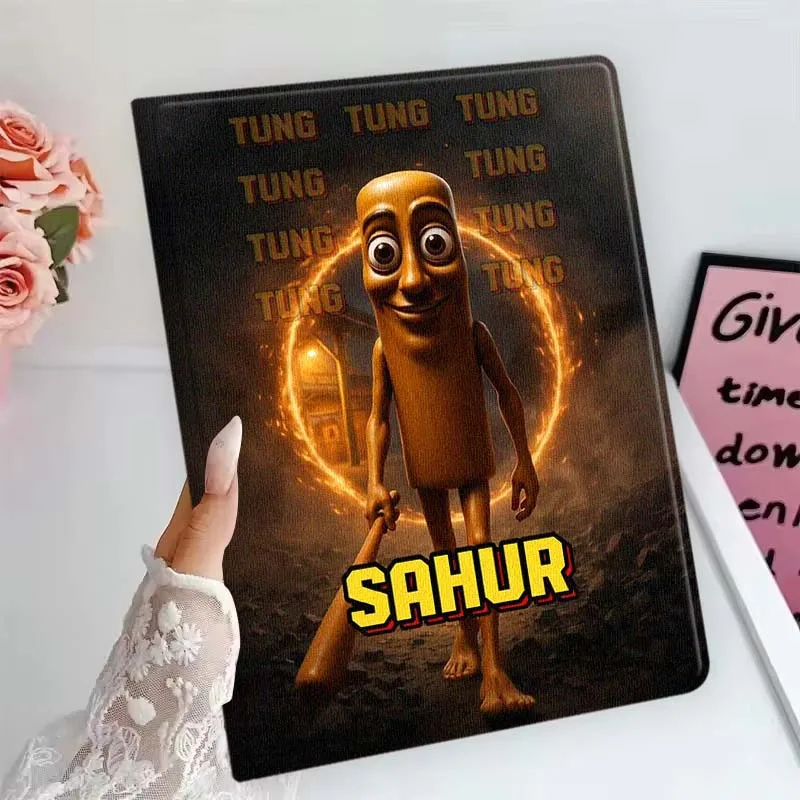 Art Tung Tung Sahur para Samsung Galaxy Tab S11 S10 S9 S8 S7 S6 A10.1 A9 A8 A7 10,1 Lite FE Plus pulgadas funda para tableta