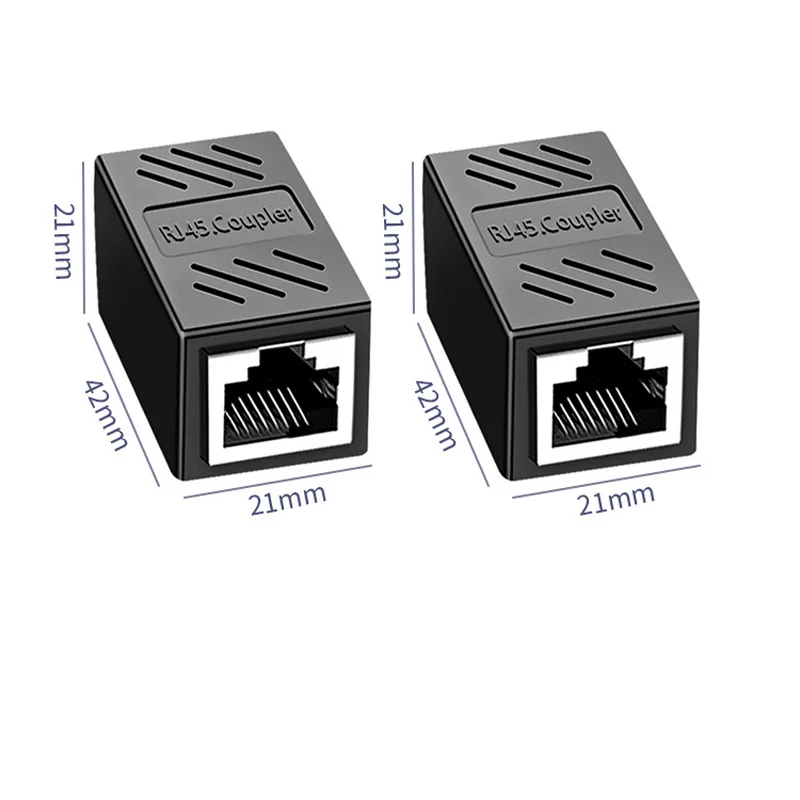 Herramientas de Internet de aleación de Gigabit, 1/4 puertos, 1000Mbs, RJ45, 8P8C, acoplador de enchufe, extensor de Cable LAN de red, adaptador de conector Ethernet - imagen 5