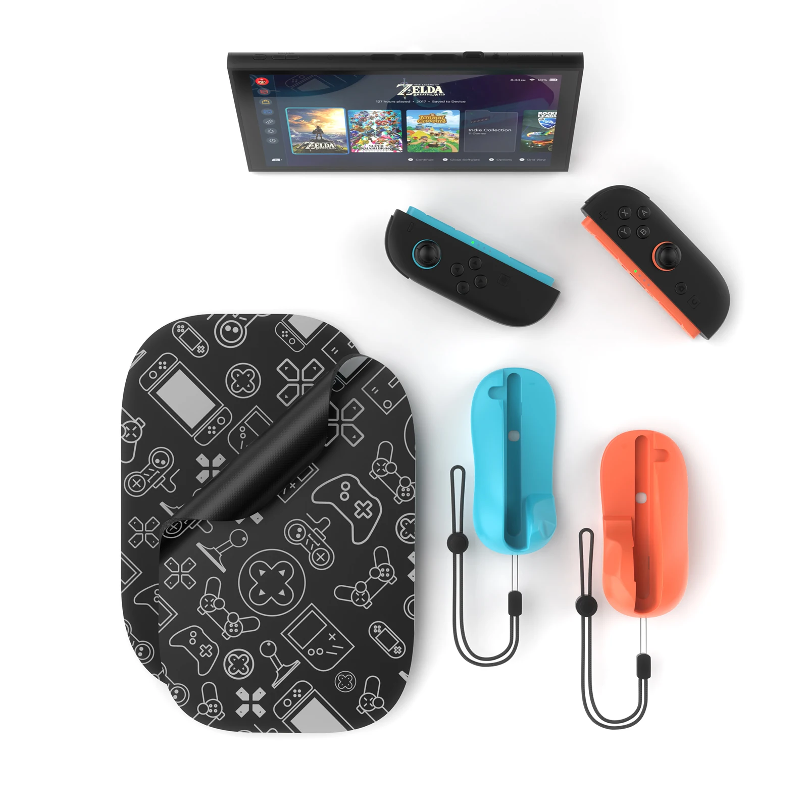 Controlador de juego, alfombrilla de ratón y ratón para consola Switch 2, empuñadura magnética para Switch 2, funda con mango de soporte de controlador izquierdo + derecho - imagen 2