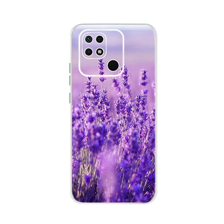 Funda de teléfono para Xiaomi Redmi 10C, carcasa pintada con flores y mariposas de colores, 2022 pulgadas, novedad de 6,71 - imagen 3