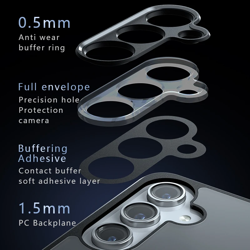 Funda esmerilada para Samsung Galaxy S24 Plus S24 Ultra, carcasa trasera transparente mate para PC - imagen 5