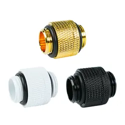 CZ Adaptador Rotativo 360 Doble Macho Negro Latón Conexión Giratoria