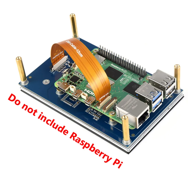 Módulo de pantalla táctil capacitiva LCD DSI de 5 pulgadas, 800x480 para Raspberry Pi - imagen 5
