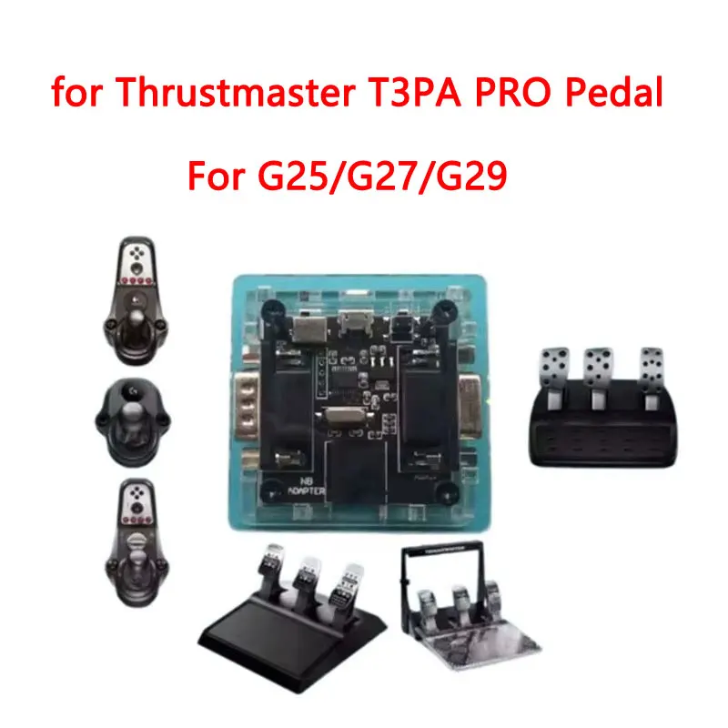 Simracing juego Pedal Gear Shift-er MOD adaptador convertidor para Logitech G25/G27/G29 para Pedal Thrustmaster T3PA PRO