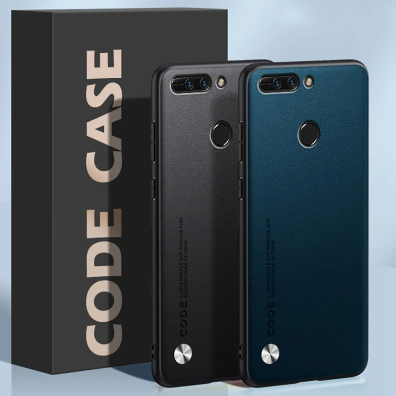 Funda de cuero PU de lujo para Honor 8 Pro, cubierta trasera mate a prueba de golpes, protección de silicona TPU, funda de teléfono para Honor View 9 Coque - imagen 4