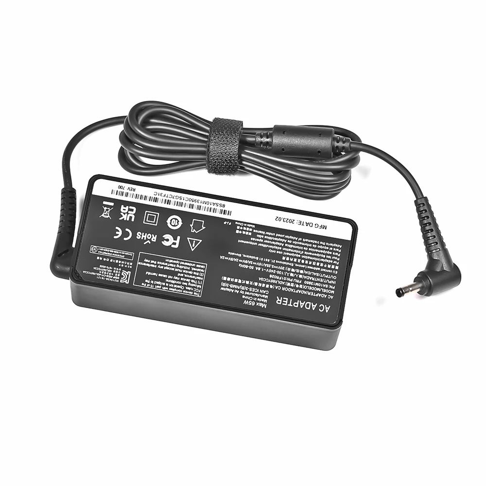 Cargador de ordenador portátil de CA de 20V 3.25A 65W 4,0*1,7mm para Lenovo IdeaPad 100-15 B50-10 YOGA 710 510-14ISK adaptador de corriente para portátil - imagen 2