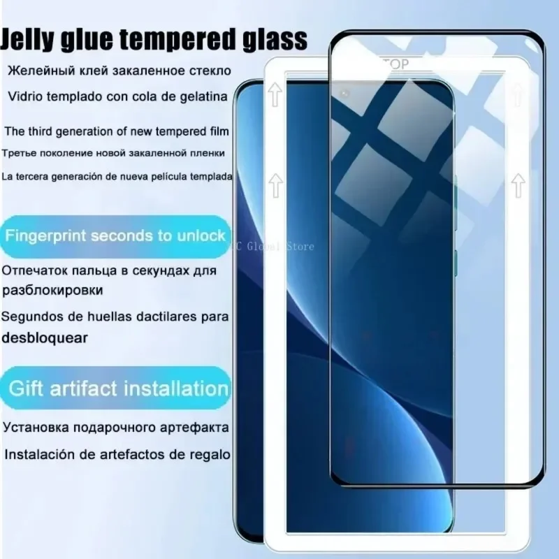 2 uds cubierta completa de vidrio templado curvo para Xiaomi Mi 13 12 11 Pro 12S Ultra 12X Note 10 Lite película protectora de pantalla - imagen 4