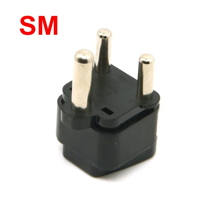 Universal Reino Unido EE. UU. Europa AU RU a Ture Sudáfrica grande 15A 250V 3 pines viaje AC enchufe adaptador tipo M enchufe - imagen 4