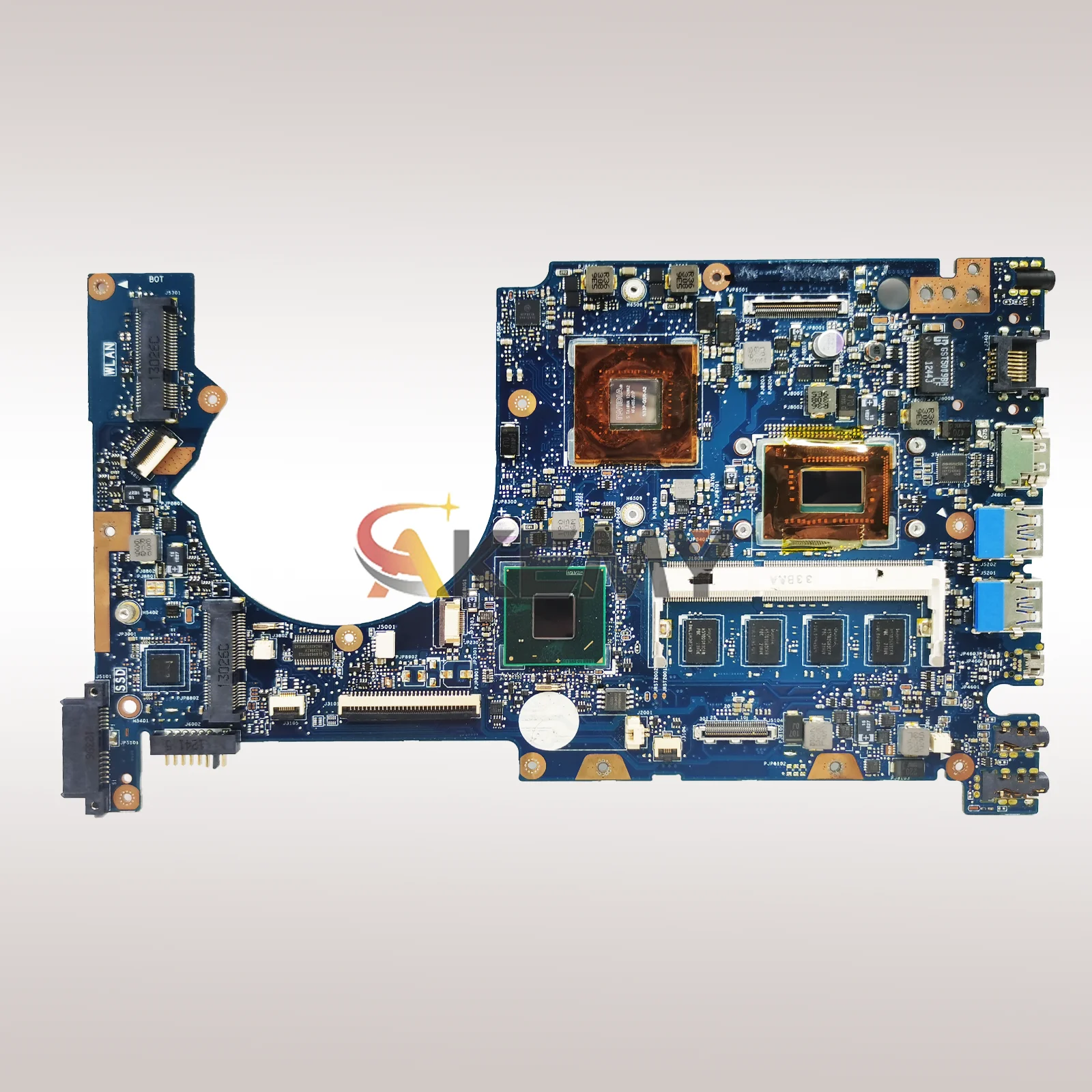 Placa base para ordenador portátil UX52VS para ASUS ZenBook UX52V UX52VS placa base para portátil con CPU I3 I5 I7 100% pruebas OK envío rápido stk - imagen 3