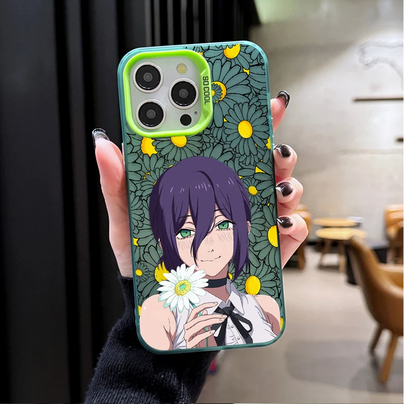 Funda esmerilada de Anime C-Chainsaw Mans para Xiaomi Redmi Note 14 13 12 10 Pro Plus 11S 14C 13C 12C 9C 11S K70 K60 A2 cubierta acrílica - imagen 4