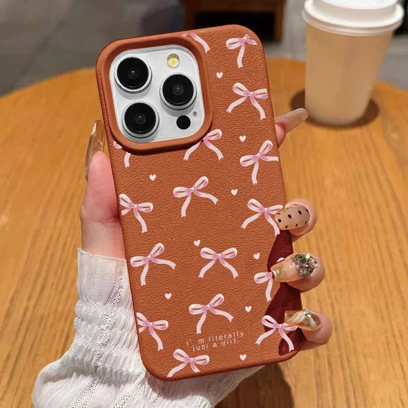 Funda de teléfono con lazo de corazón rosa para VIVO V60 Lite Y31 Y400 V50 V40 Lite Y04 Y29 Y100 Y19S Y35 V50 V30E, funda con patrón de lichi - imagen 5
