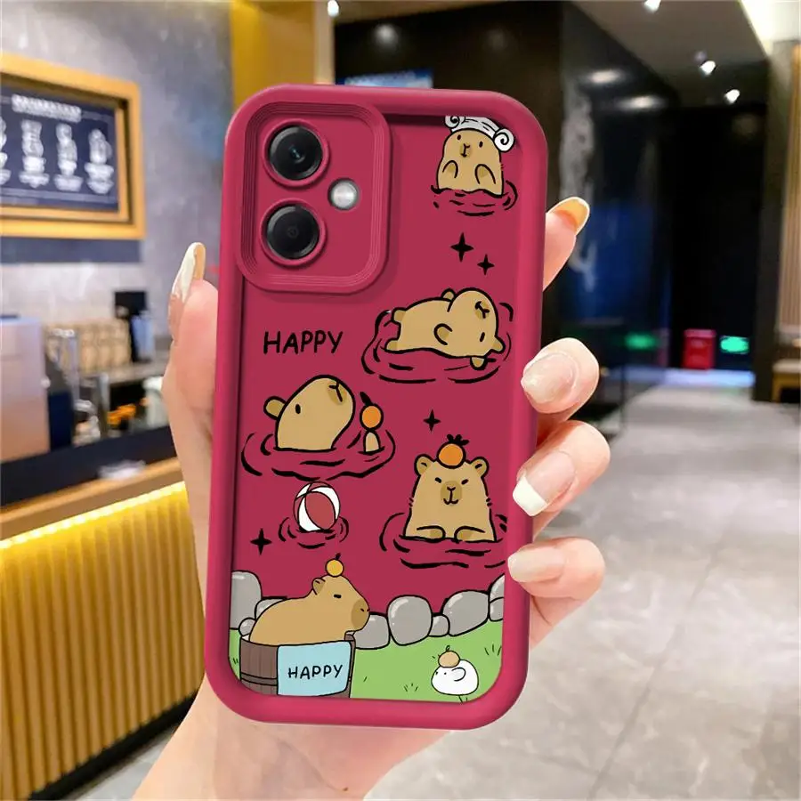Funda de teléfono de dibujos animados de capibara para Xiaomi Mi 11T Pro 11 Lite TPU suave - imagen 2