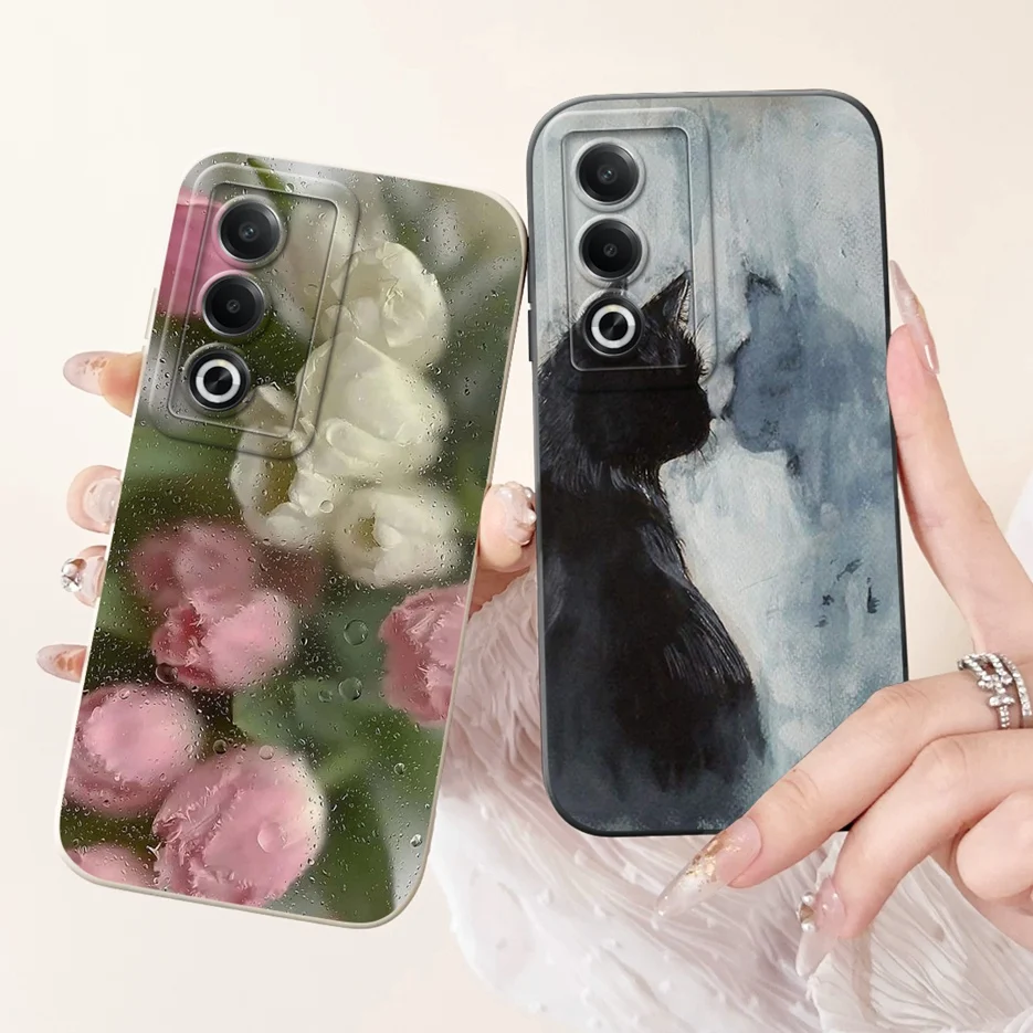 Para Oppo A80 5G funda CPH2639 moda dibujos animados caramelo pintado cubierta suave TPU funda de teléfono para Oppo A3 Pro A3Pro OppoA80 Fundas parachoques - imagen 4