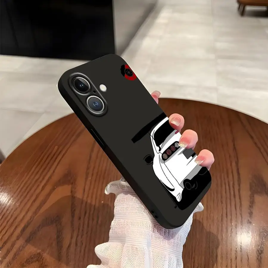 Funda de teléfono suave negra con dibujos animados para iPhone 13 12 11 17 Pro Max 17Air XR XS Max 7 8 15 16 14 Plus - imagen 5