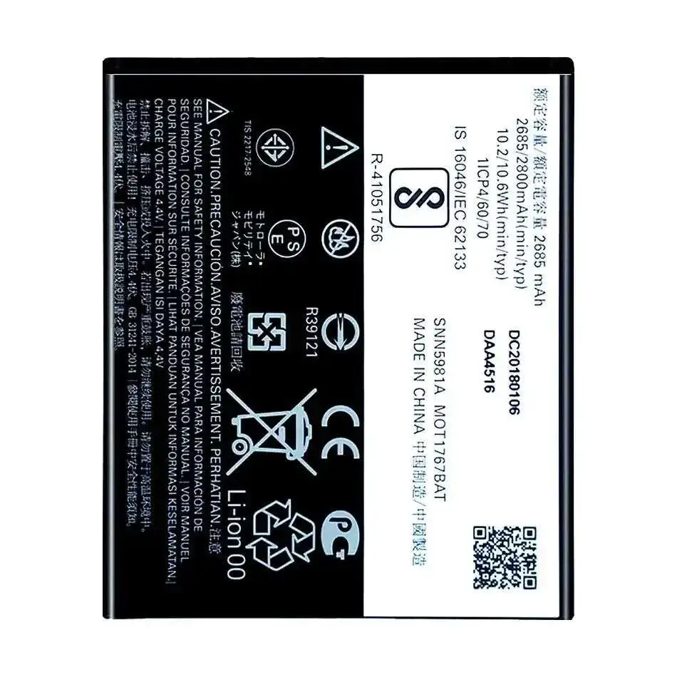 Batería de teléfono móvil GK40 2800mAh para Motorola Moto G4 Play E4 XT1766 XT1607 XT1609 XT1600 MOT1609BAT SNN5976A - imagen 2