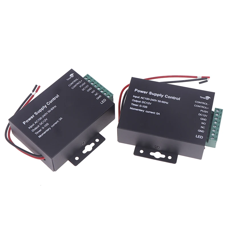 Sistema de Control de Acceso de puerta DC 12V, fuente de alimentación con interruptor 3A 5A AC 100 ~ 240V para cerradura eléctrica, sistema de Control de acceso de huellas dactilares RFID - imagen 4