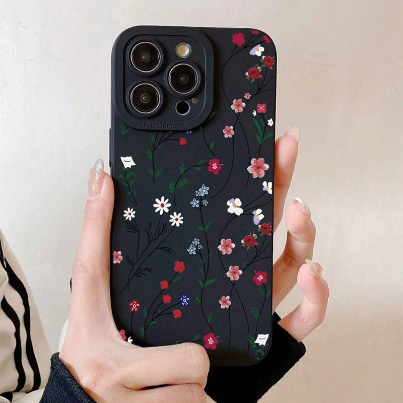 Funda de teléfono con patrón Floral Retro para Xiaomi Redmi 13, 12, 12C, 13C, 14C, Redmi Note 14, 13, 12 Pro Plus, 5G, 12S, 11, 10, funda de silicona suave