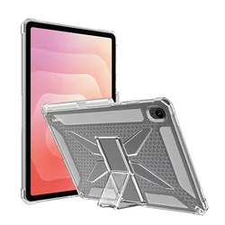 Funda Samsung Galaxy Tab S11 TPU transparente con soporte antirrayas
