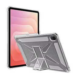 Funda Samsung Galaxy Tab S11 TPU transparente con soporte antirrayas