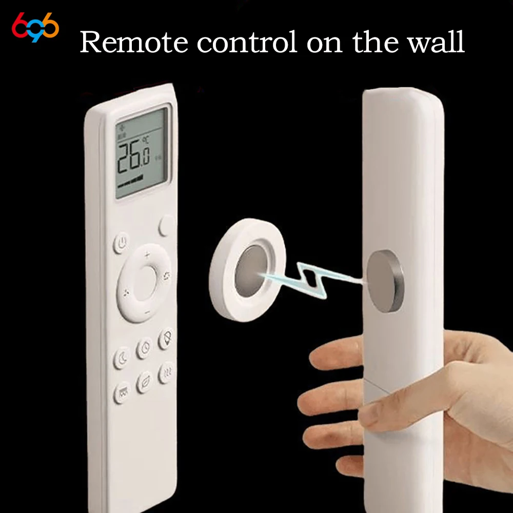 2025 nuevo almacenamiento pequeño soporte de Control remoto magnético montaje en pared adhesivo soporte de Control remoto TV soporte remoto hogar - imagen 2