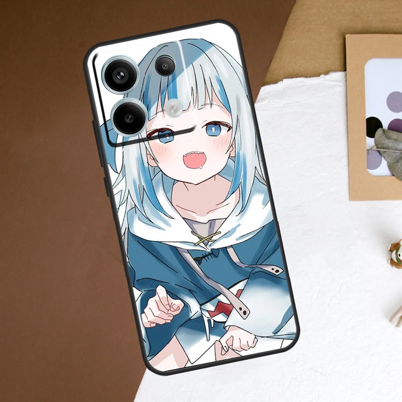Funda de Anime Gawr Gura Hololive para Redmi Note 11, 12, 13 Pro Plus, 9, 10, 10S, 11S, 12S, Redmi 12, 9C, 10C, 12C, 13C - imagen 3