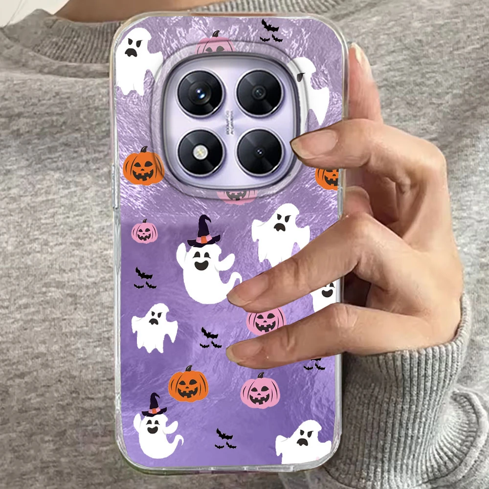 Funda de teléfono con elementos de Halloween de calabaza fantasma para Xiaomi Redmi Note 15 14 13 12 11 11S 10 10S 9 Pro 9A 13C 14C A3 A3X 9C A1 - imagen 5