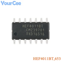 Chip lógico HEF4093BT Puerta NAND Quad SOIC-14 SMD