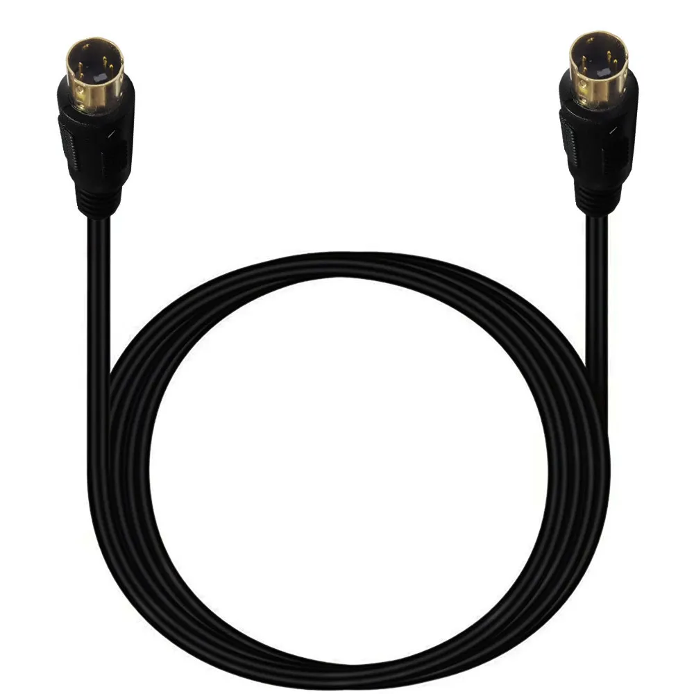 Cable de terminal S con núcleo de cobre chapado en oro de 1m, Mini Cable de vídeo DIN de cuatro pines, Cable de conexión AV para TV, conexión MD4P macho a hembra - imagen 5