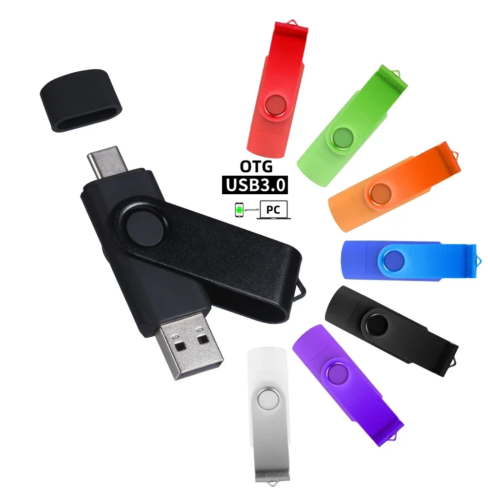 5 UNIDS LOTE USB Flash Drives 128GB Llavero Gratis Pen Drive 64GB TYPE-C Memory Stick 32GB Promocional Verde Azul USB Stick 16GB - imagen 5