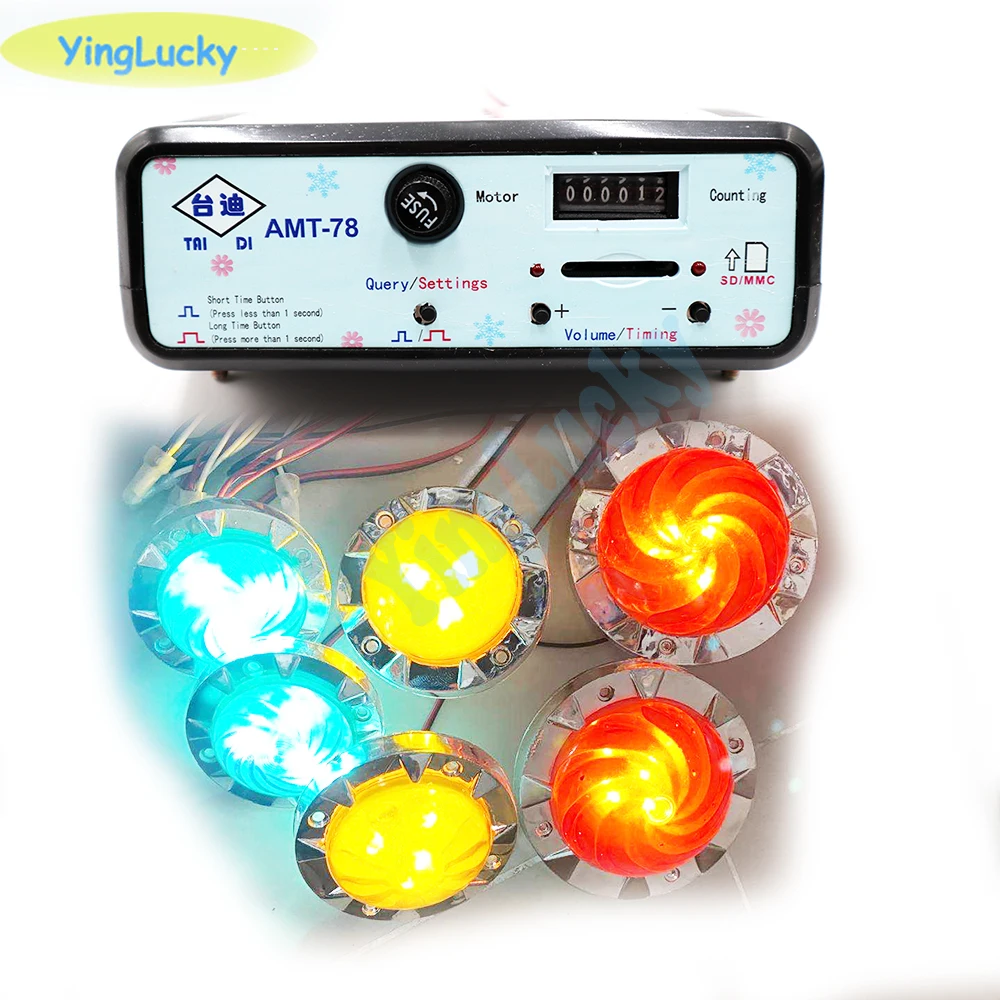 Controlador de máquina de juegos AMT 78 Kiddie Rides, piezas de consola de juegos, caja de controlador de música, máquina oscilante, temporizador de tiempo, AC220V, Cable de la UE - imagen 4