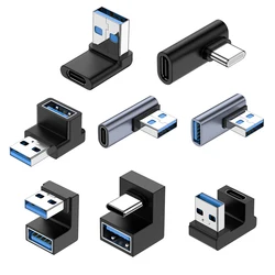 Adaptador USB-C OTG 180° – Conector Angular para PC y Tablet