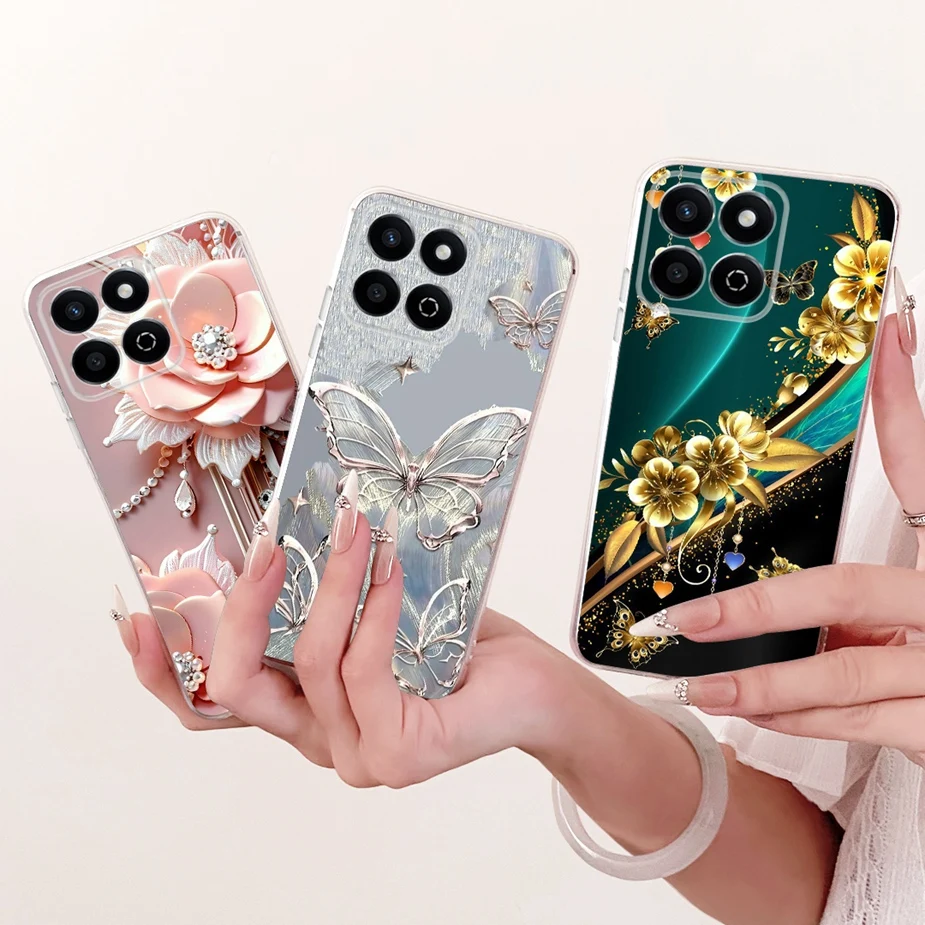 Para Honor Magic 7 Lite funda BRP-NX1 funda pintada de mariposa de lujo funda de teléfono delgada suave para Honor Magic 7 Pro Magic7 Lite Fundas - imagen 5