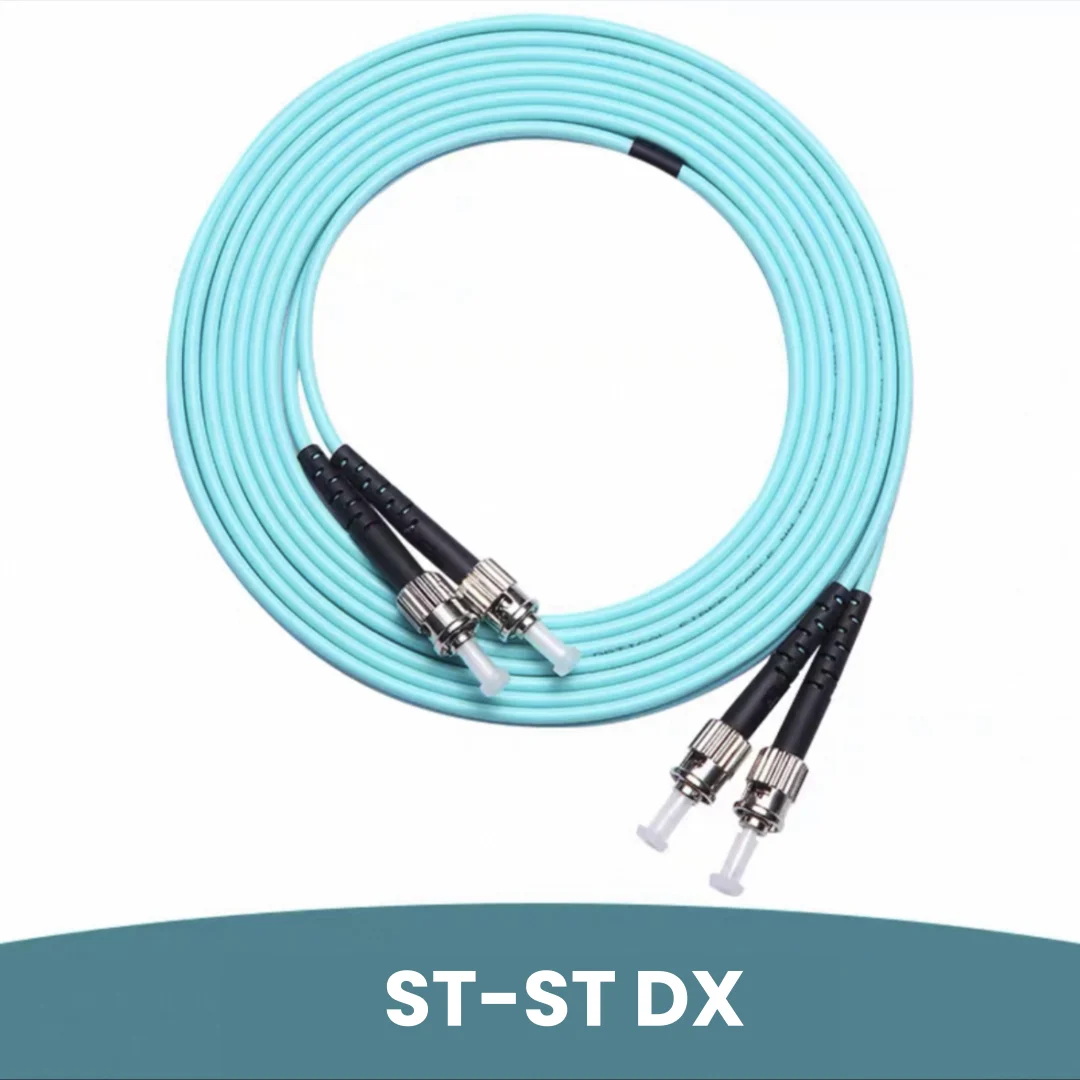 Cable de conexión de fibra ST-ST OM3 OM4 dúplex 20m 30m 100m ST DX cable multimodo 1m2m3m5m7m10m puente de fibra óptica envío gratis ELINK - imagen 3