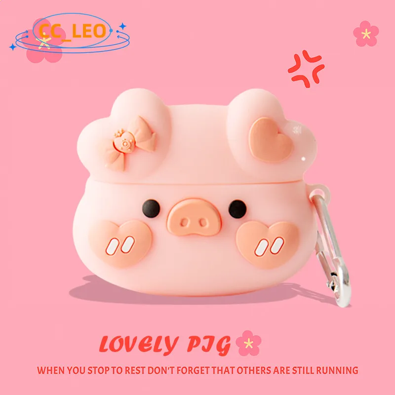 Para OPPO Enco X3 funda bonita Piggy Bell pan de dibujos animados funda suave de silicona OPPO Enco X3 funda protectora a prueba de golpes - imagen 3