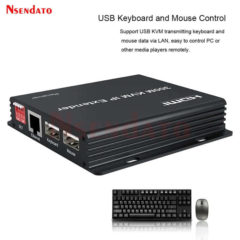 Extensor KVM HDMI IP 300m – TX+RX Cascada Multipunto - imagen 5