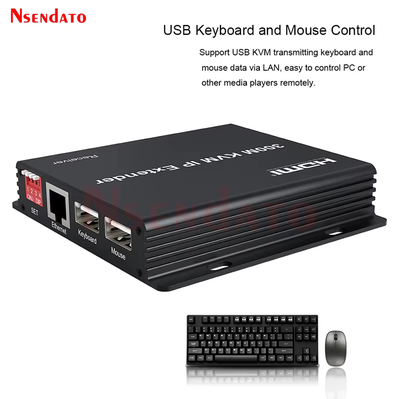 Extensor KVM HDMI IP 300m – TX+RX Cascada Multipunto - imagen 5