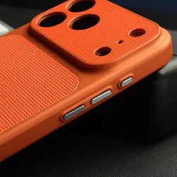 Funda Cuero Vintage iPhone 17 / 16 / 15 Pro Max Textura Diamante