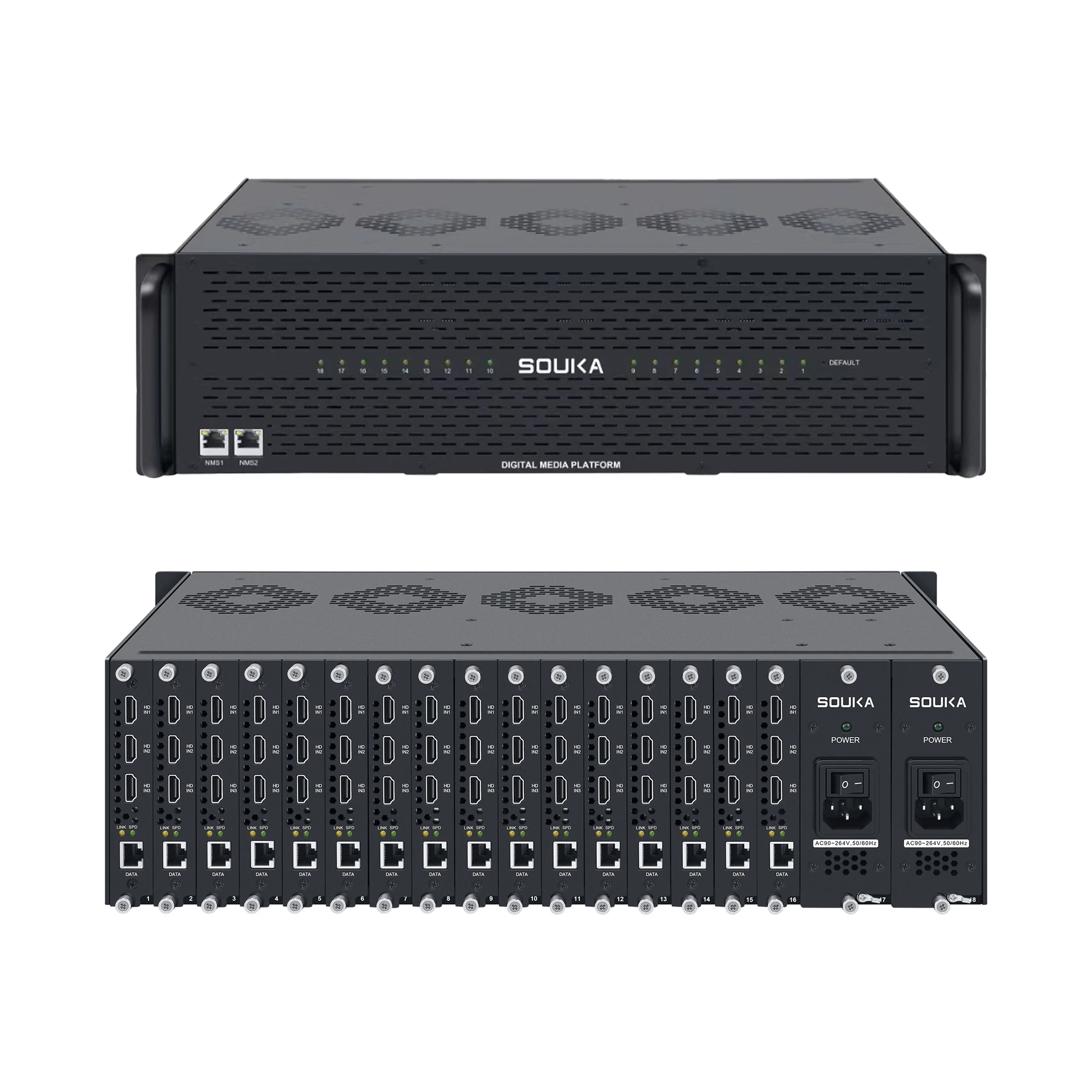 Codificador HD de 48 canales HD a Ip H.264 Iptv Catv Tv Video Codificador 1920x1080p Hotel Tv Equipo frontal - imagen 5