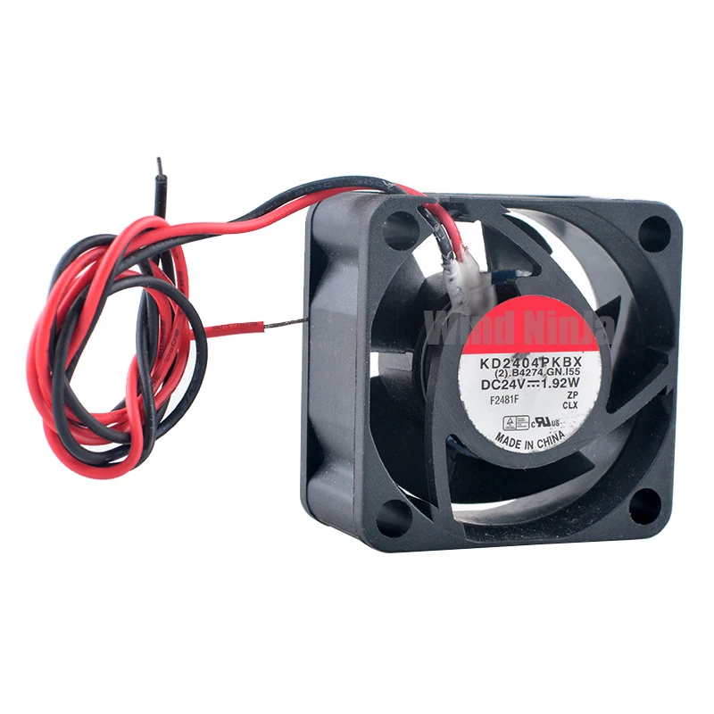 KD2404PKBX 4cm X 40mm ventilador de refrigeración 40x40x20mm DC24V 1,92 W ventilador de doble rodamiento de bolas para fuente de alimentación del convertidor de frecuencia - imagen 2