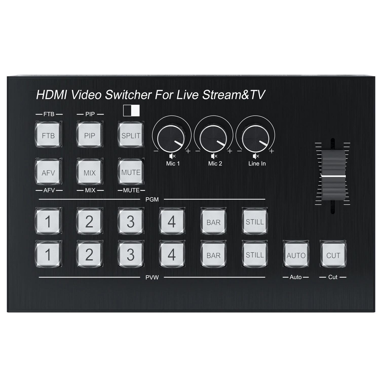 4K 4 canales HDMI Multi cámara producción de transmisión en vivo mezclador de vídeo conmutador estación de transmisión compatible con grabación de captura de vídeo - imagen 4